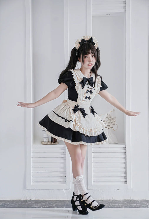 Hawthorn Berry Classic Apron OP Dress Elegant Maid Lolita Dress