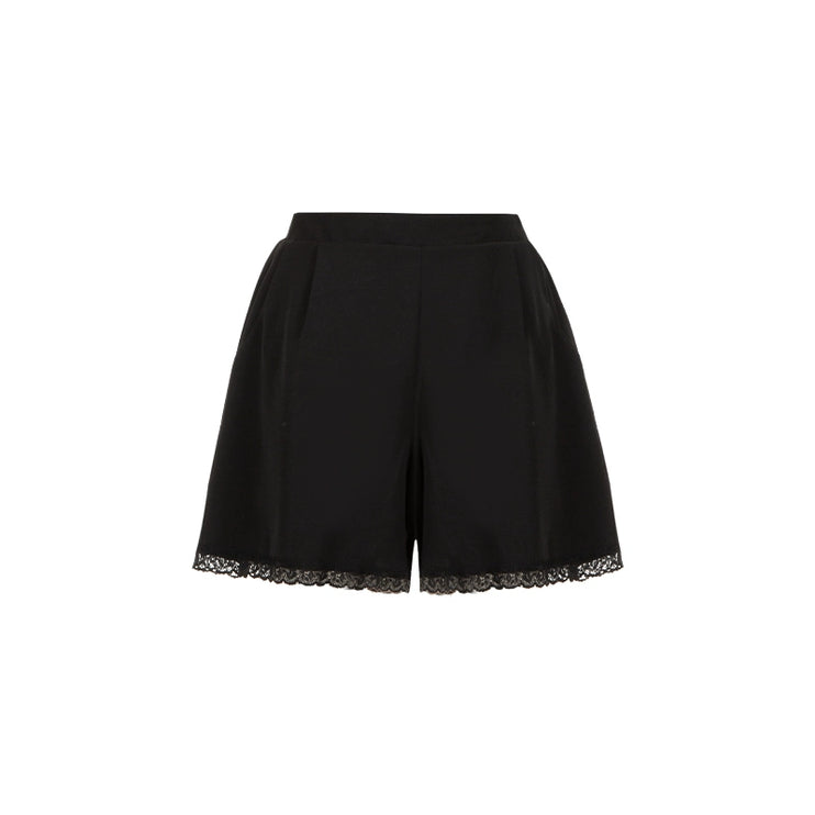 Gothic Lolita Dress with White Lace Collar, Long Sleeves and Lace - up Details