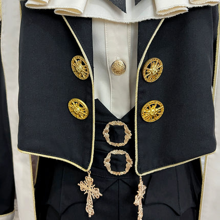 Priest Lolita long-sleeved coat, shirt, and pants — Ouji (prince-style), knight-inspired outfit