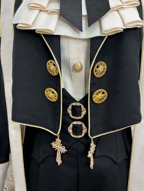 Priest Lolita long-sleeved coat, shirt, and pants — Ouji (prince-style), knight-inspired outfit