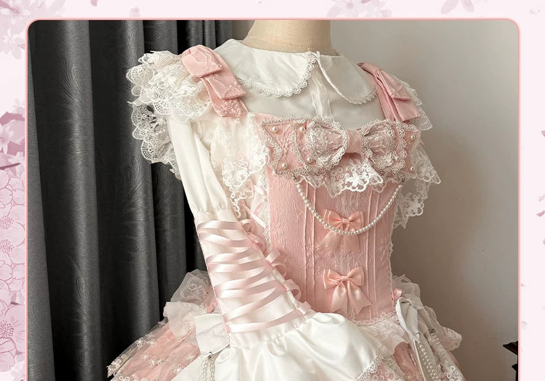 Enchanting Lolita Dress with Delicate Lace: A Whimsical Fairy - Tale Dream