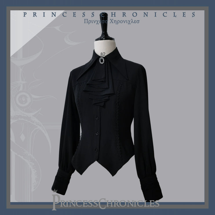 Princess Chronicles Ouji Sleeve Shirt Gothic Tailored Elegant Mutton Leg Top