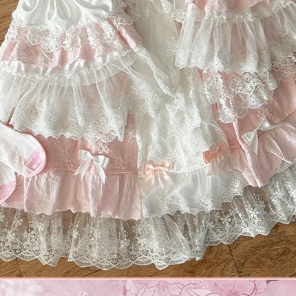 Enchanting Lolita Dress with Delicate Lace: A Whimsical Fairy - Tale Dream