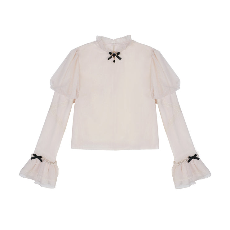 Gothic Butterfly Lolita Dress Set - High Collar Inner Layer with Lace Overlay and Waist-Cinching Vest