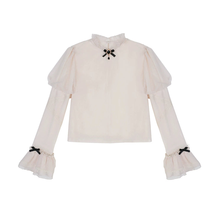 Gothic Butterfly Lolita Dress Set - High Collar Inner Layer with Lace Overlay and Waist-Cinching Vest