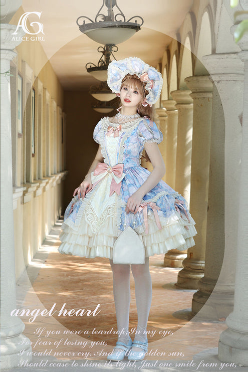 Lolita Enchanted Garden Lace Ruffled OP Dress