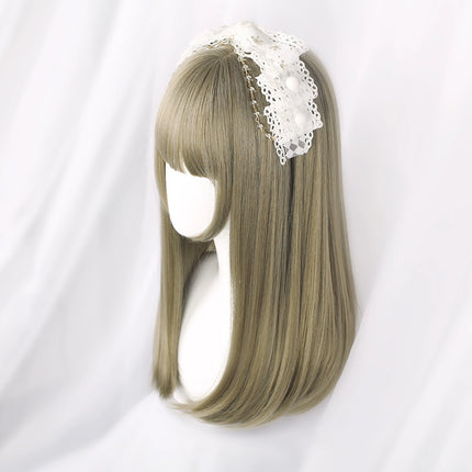 Daily Harajuku Style Lolita Wig Sweet Cute Pink Long Straight Hair