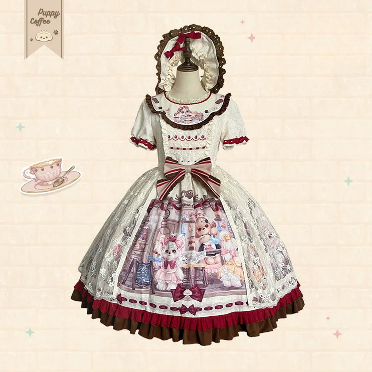 Pastel Paradise: Adorable Character Lolita OP - Multiple Colors Available