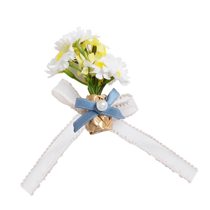 CLA Pastoral Floral Embroidery Tiered Four-segment Pendulum JSK Twin