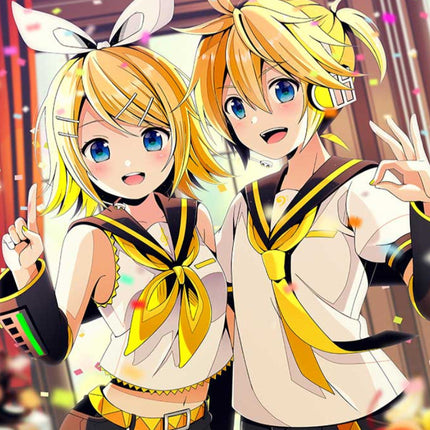 XS-XXL Kagamine Rin Hatsune Miku and Kagamine Twins Cosplay School Uniforms