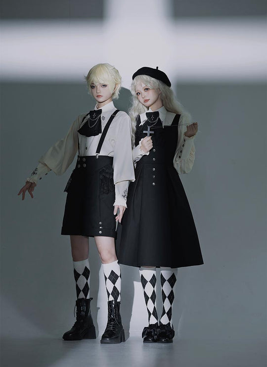 S-XL Original Ouji Dresses Cloak Black Lolita JSK Prince Dress Style