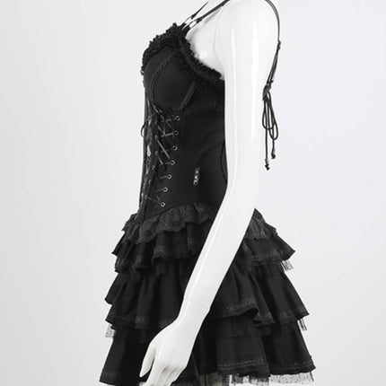 Summer of Roses JSK Gothic Dark Punk Black Lolita Dress