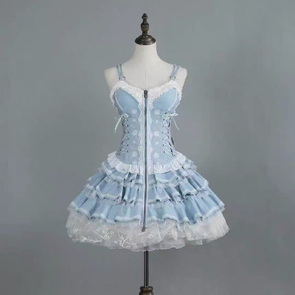 Summer of Roses JSK Gothic Dark Punk Black Lolita Dress