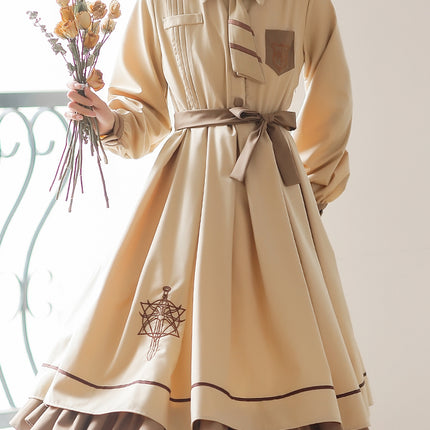 French Retro Lolita JK Dress Vintage Dress Cloak Suit