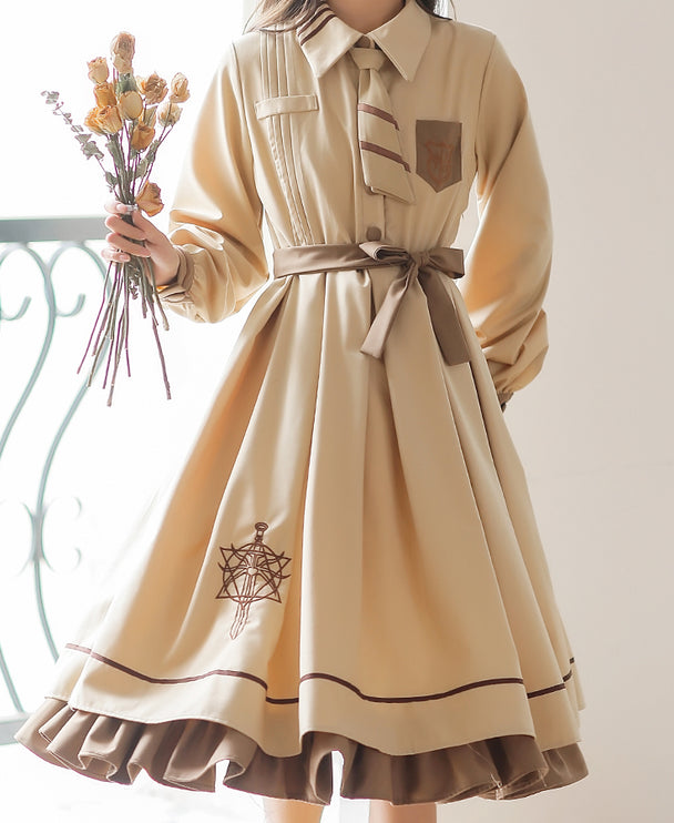 French Retro Lolita JK Dress Vintage Dress Cloak Suit