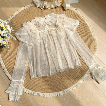 CLA Pastoral Floral Embroidery Tiered Four-segment Pendulum JSK Twin