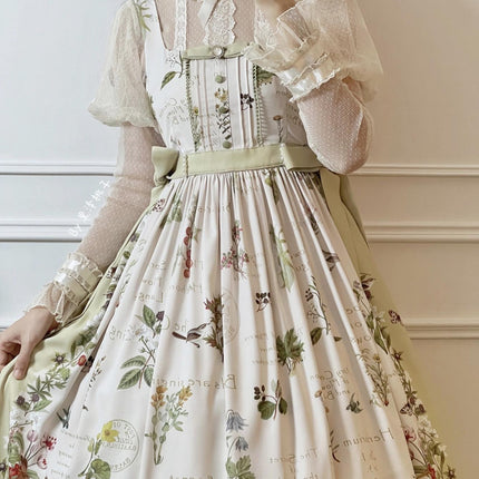 S-XXL Secret Garden Dress French CLA Elegance Lolita Spring Floral Autumn