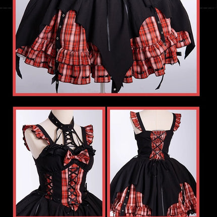 Rockwave Irregular Subculture Plaid JSK Dress