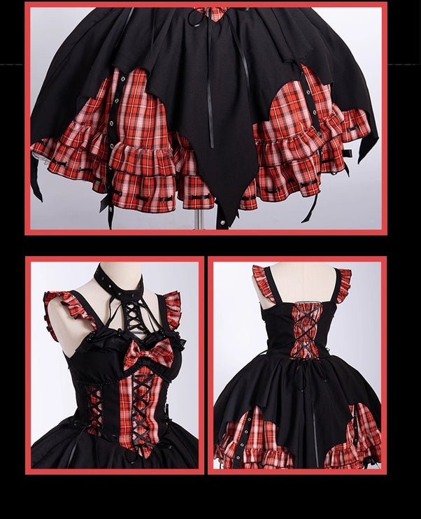 Rockwave Irregular Subculture Plaid JSK Dress