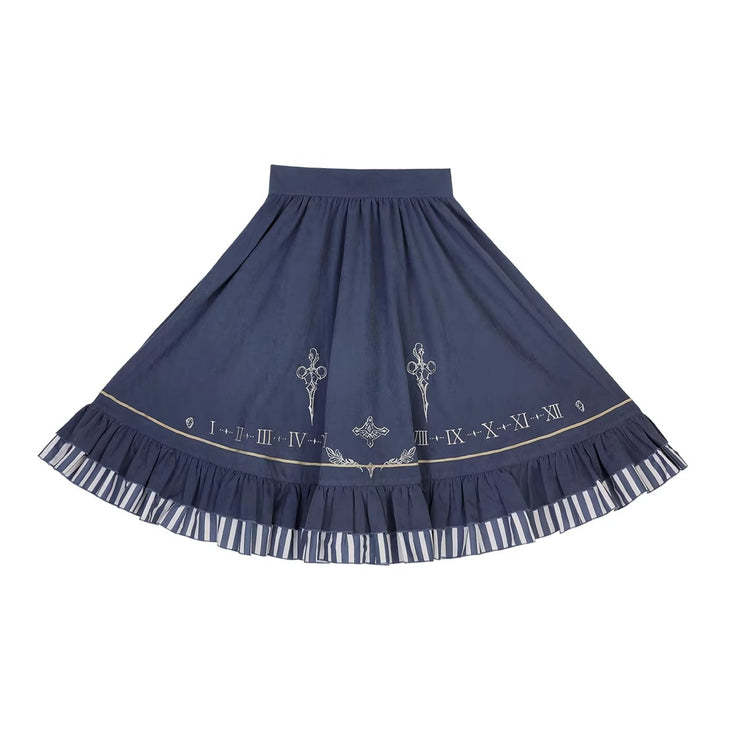 Whispers of Time in a Lolita Skirt: Steampunk Embroidery, Vintage Aesthetic