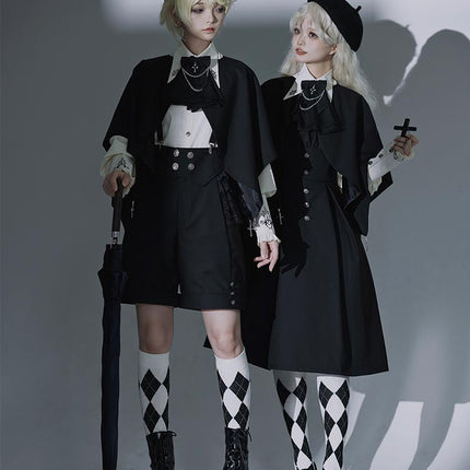 S-XL Original Ouji Dresses Cloak Black Lolita JSK Prince Dress Style