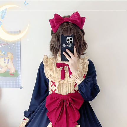 Sweet Lolita Princess Dress OP - Vintage Inspired Long Sleeve Layered Ruffle Dress