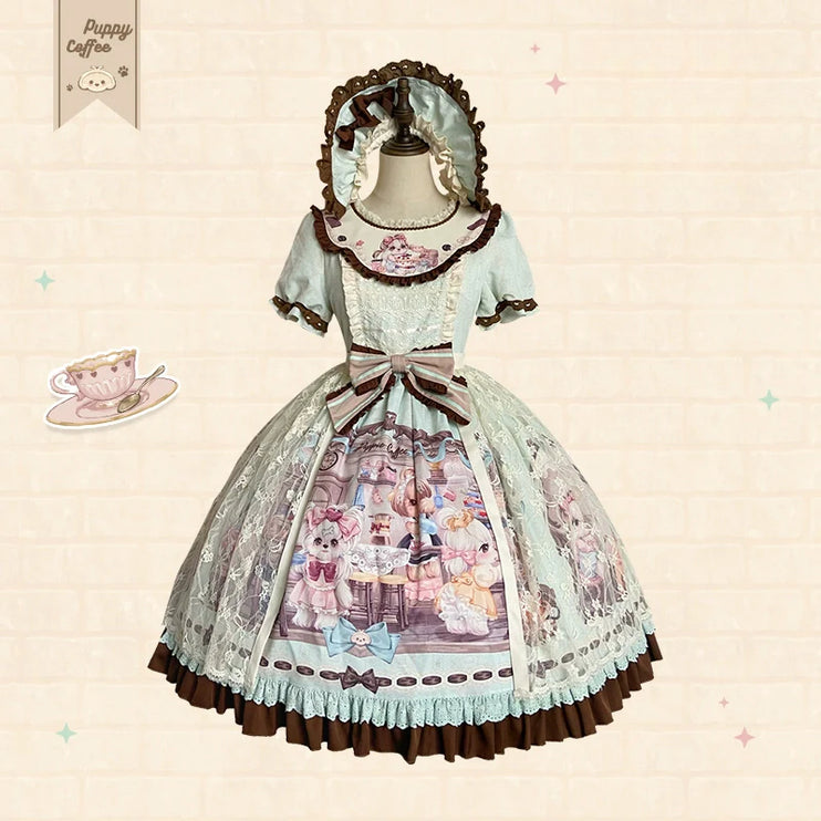 Pastel Paradise: Adorable Character Lolita OP - Multiple Colors Available