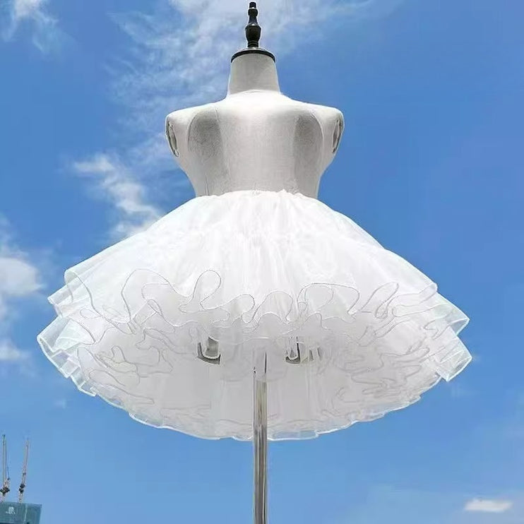 Lolita Dress with Delicate Layers, Ruffles and Bows, a Dreamy Fairy - tale Piece