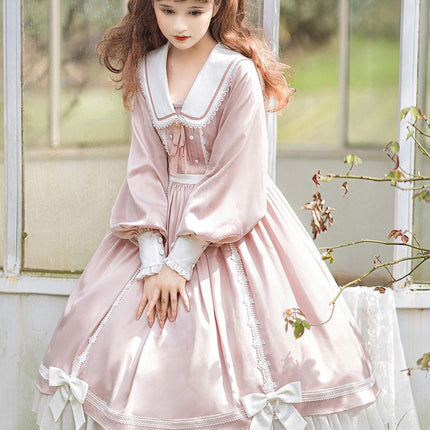 Elegant Romantic Lace Lolita OP with Grand Overskirt