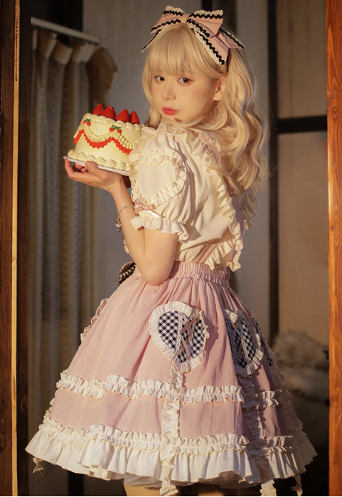 Dorothy Lolita Dress Everyday Cute Skirt Blouse Lolita SK Suspenders Dress