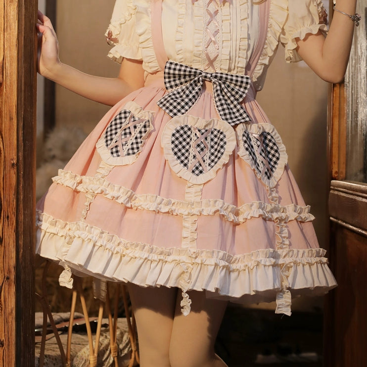 Dorothy Lolita Dress Everyday Cute Skirt Blouse Lolita SK Suspenders Dress