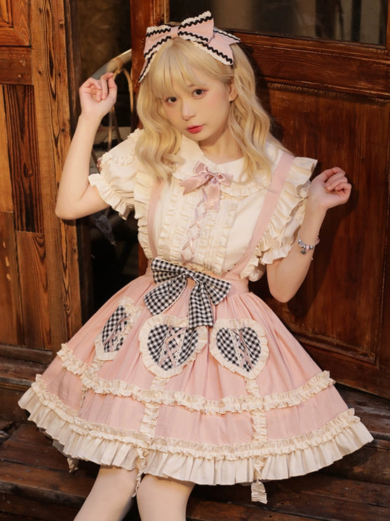 Dorothy Lolita Dress Everyday Cute Skirt Blouse Lolita SK Suspenders Dress